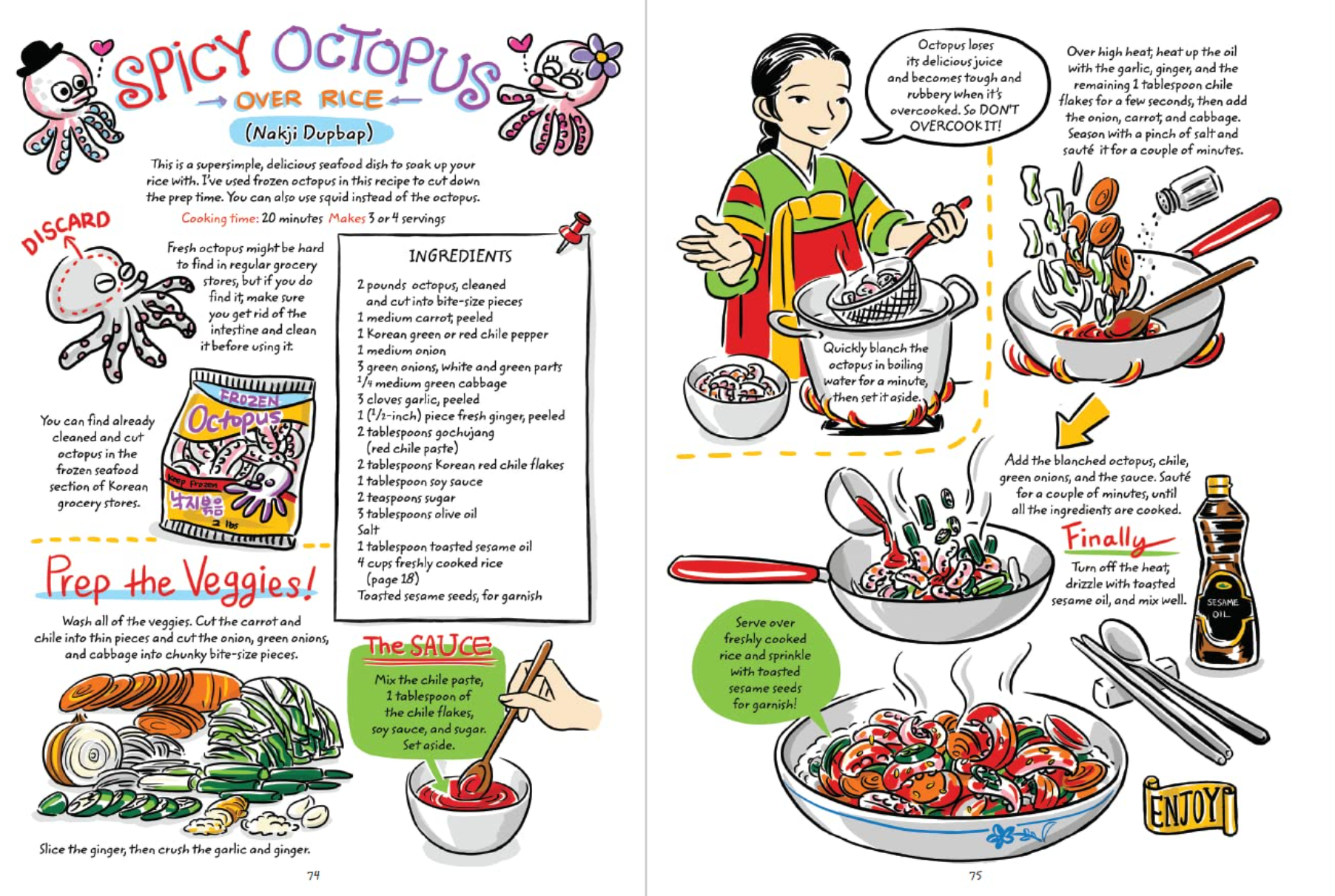 Cook Korean!: A Comic Book with Recipes [A Cookbook]